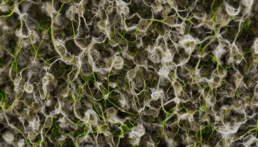 Prompt: mycelium, macroscopic 8 k