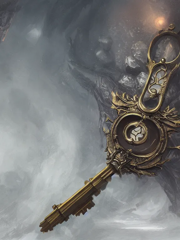 Prompt: a ultradetailed beautiful concept art of the old time key, forge in the unconscious by spirit, concept art, high resolution concept art, 4 k