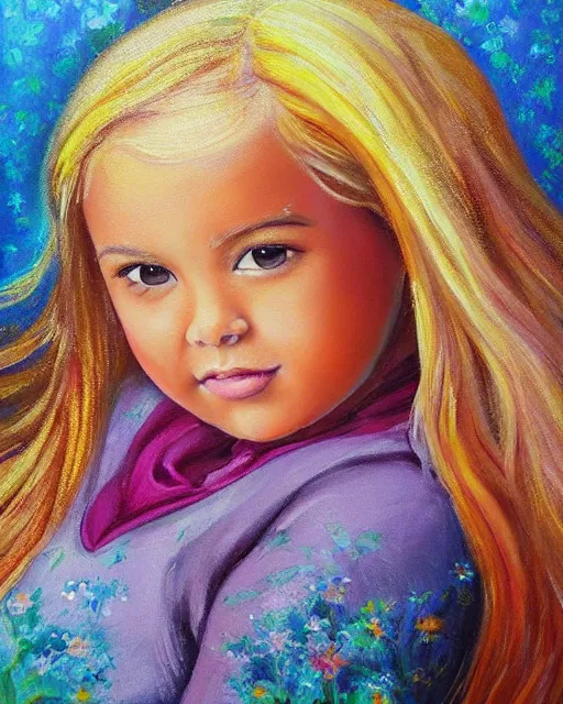 Prompt: beautiful plus size girl painting by lilia alvarado