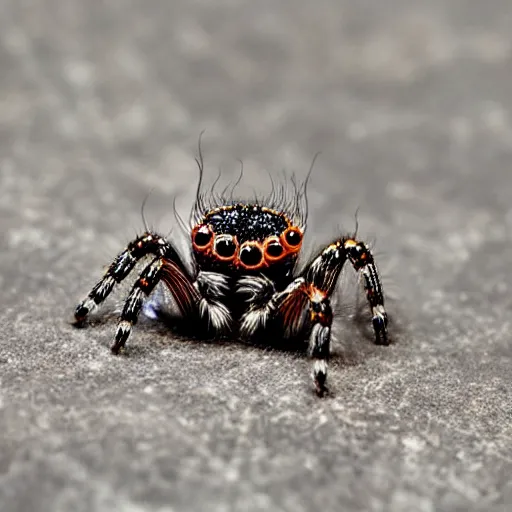 Image similar to car jumping spider hybrid