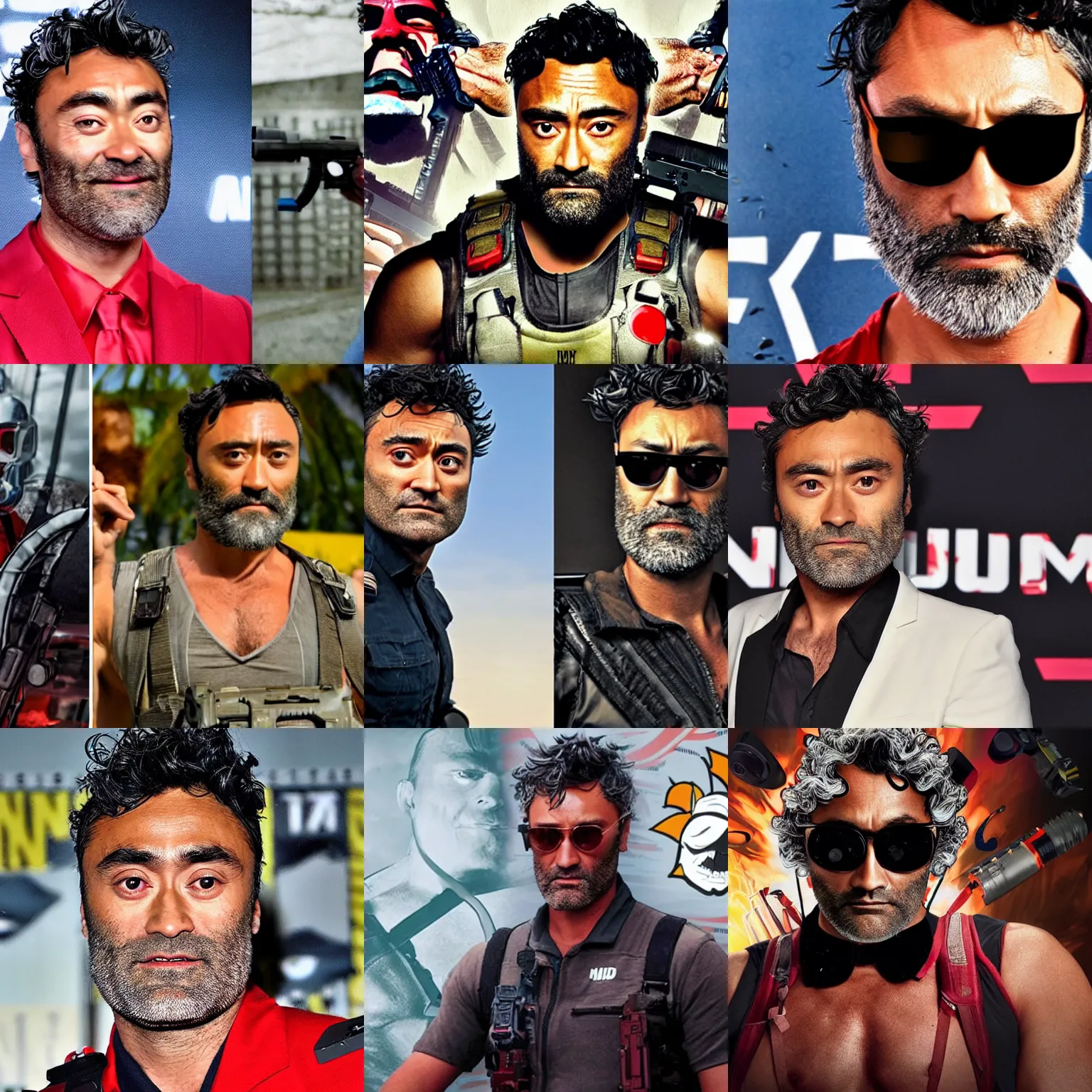 Prompt: taika waititi as duke nukem