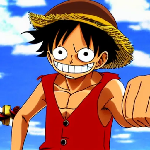 Prompt: monkey d luffy