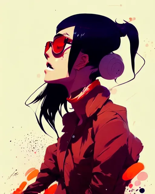 Image similar to a ultradetailed beautiful panting of a stylish gangster girl, by conrad roset, greg rutkowski and makoto shinkai, trending on artstation