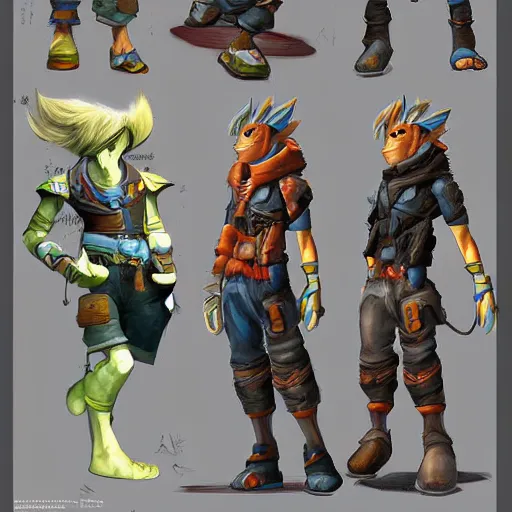 Image similar to jak 4 concept art by andrew kim, craig elliott, and james paick