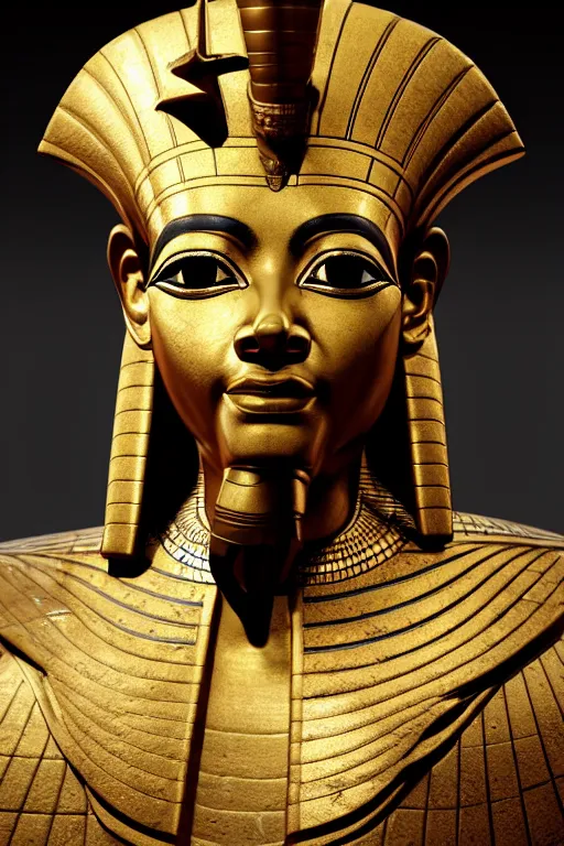 Image similar to egypt god osiris, god of the underworld, highly detailed, d & d, fantasy, highly detailed, digital painting, trending on artstation, concept art, sharp focus, illustration, global illumination, ray tracing, realistic shaded, art by artgerm and greg rutkowski and fuji choko and viktoria gavrilenko and hoang lap, sunny