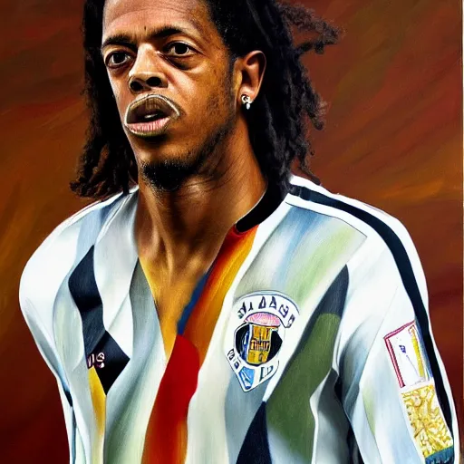 Prompt: high quality high detail painting by lucian freud, hd, ronaldinho