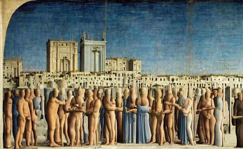 Image similar to the ideal city by piero della francesca