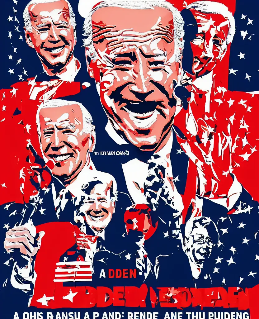 Image similar to a poster of joe biden on puppet strings, by joe mangrum, trending on deviantart, futurism, movie poster, poster art, 3 2 k uhd, american propaganda, futurism, toyism