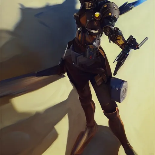 Prompt: greg manchess portrait painting of partially armored mikasa ackermann as overwatch character, medium shot, asymmetrical, profile picture, organic painting, sunny day, matte painting, bold shapes, hard edges, street art, trending on artstation, by huang guangjian and gil elvgren and sachin teng