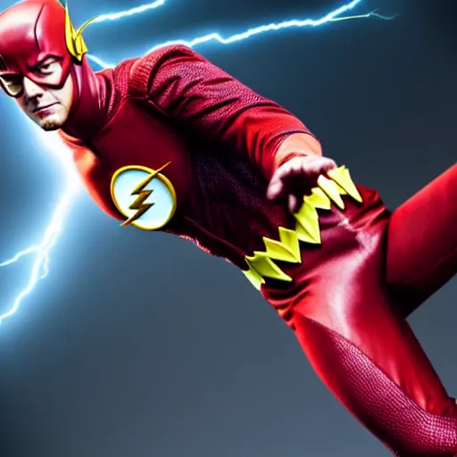 Image similar to adam scott as the flash, photo, detailed, 4 k