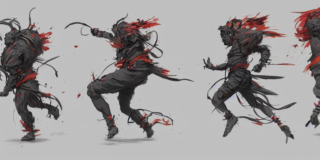 Image similar to cartoonish character running, vivid colors, character sheet, fine details, concept design, contrast, kim jung gi, greg rutkowski, trending on artstation, 8 k, full body, turnaround, front view, back view, ultra wide angle