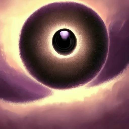 Image similar to epic portrait an giant eyeball with giant arms watching the purple foggy dark landscapes, sand, purple dark foggy sky, digital painting, artstation, concept art, soft light, hdri, smooth, sharp focus, illustration, fantasy, intricate, elegant, highly detailed, D&D, matte painting, in the style of Greg Rutkowski and Alphonse Mucha and artemisia, 8k, highly detailed, jurgens, rutkowski, bouguereau, pastoral, rustic, georgic