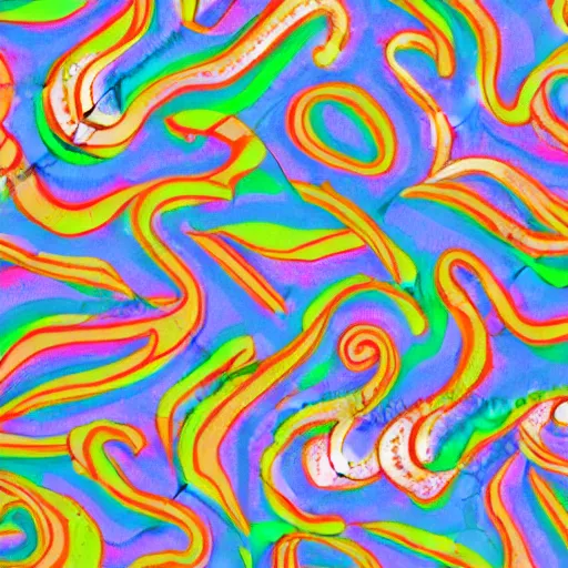 Prompt: 1960s illustrated peppermint candy psychedelic pattern, highly detailed