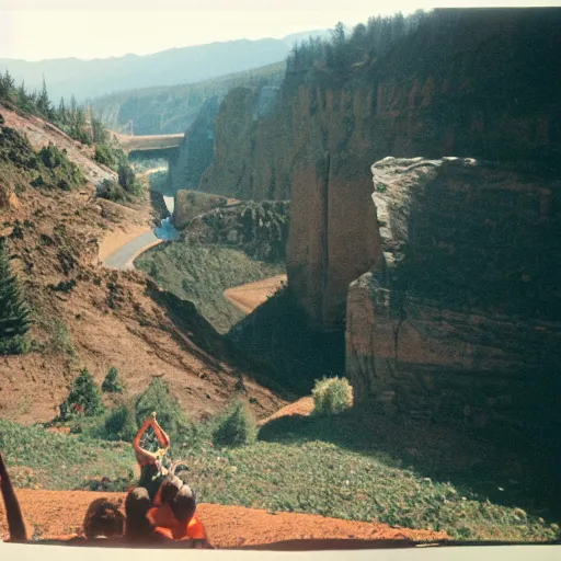 Prompt: last photograph ever taken at the gorge amphitheatre in washington state, film still, panavision panaflex