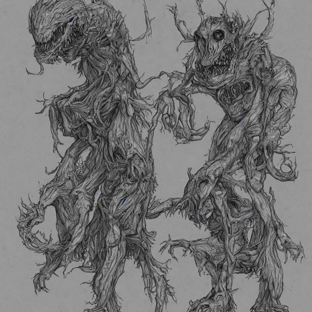 Image similar to Horrifying creature, by Sloppjockey