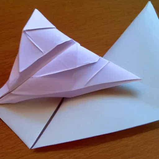 Prompt: origami instructions for folding a paper plane, hyper detailed, 4k