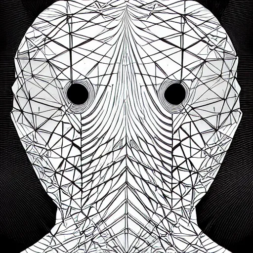 Image similar to white conceptual figurative post - morden monumental abstract portrait made by escher and piranesi, highly conceptual figurative art, intricate detailed illustration, illustration sharp geometrical detail, vector sharp graphic, controversial poster art, polish poster art