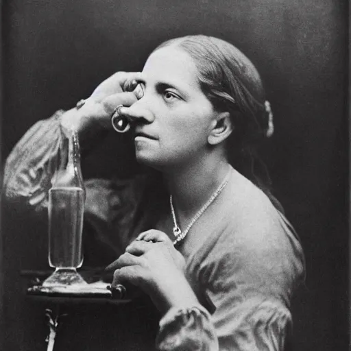 Image similar to ice - t, iced tea with a straw, by julia margaret cameron 1 8 8 0 s, realistic, body shot, sharp focus, 8 k high definition, insanely detailed, intricate, elegant