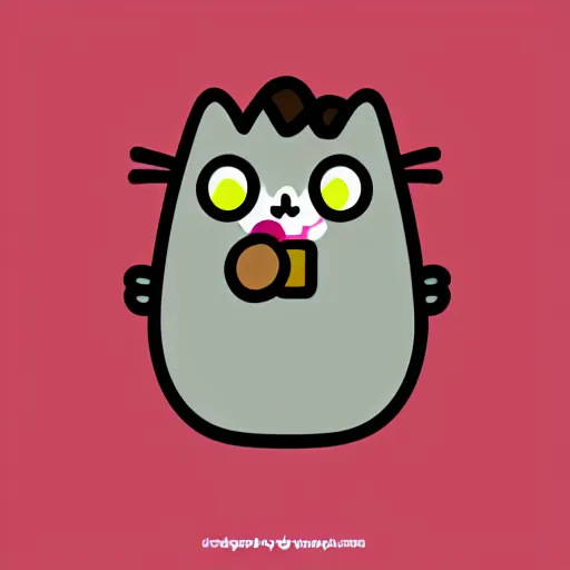 Pusheen Cat Eating Small Empanada Stock Vector (Royalty Free) 2334942635