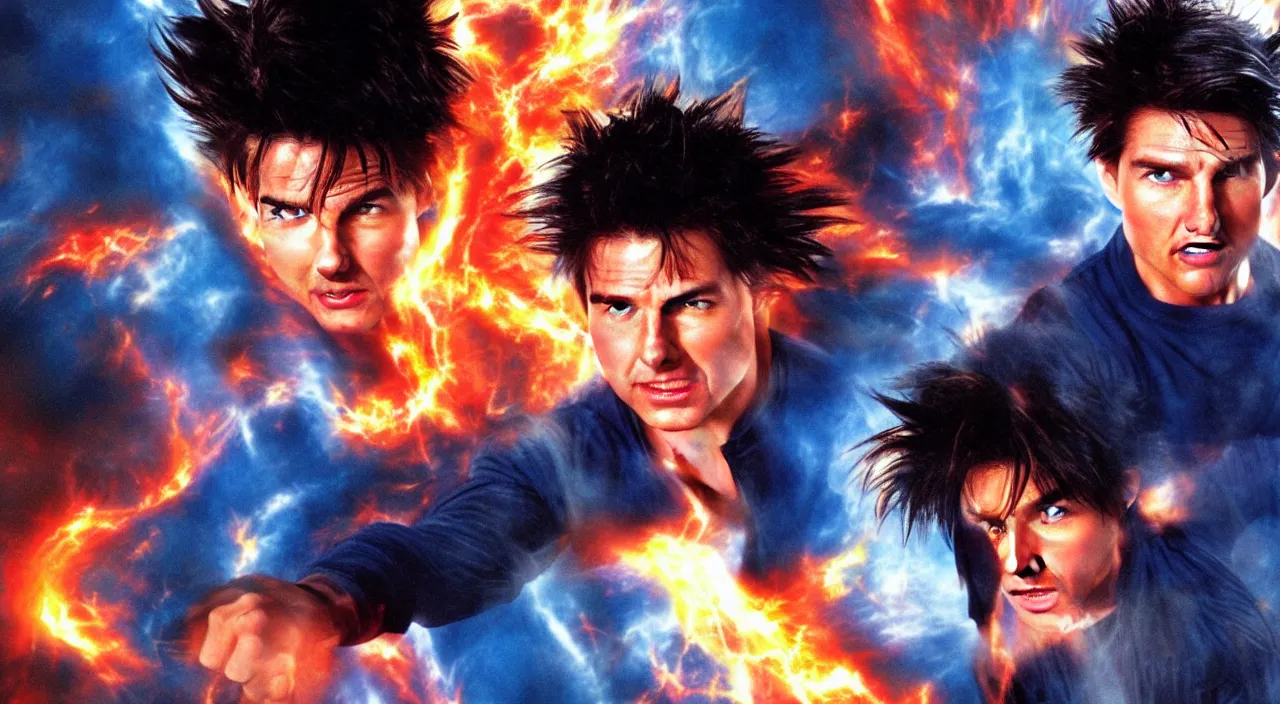 Image similar to Tom Cruise as Goku