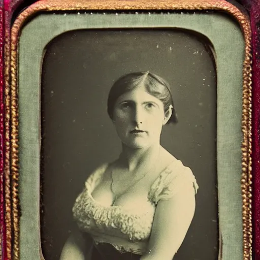 Image similar to daguerreotype of a woman