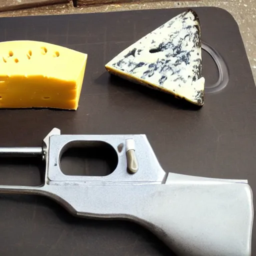 Prompt: cheese gun