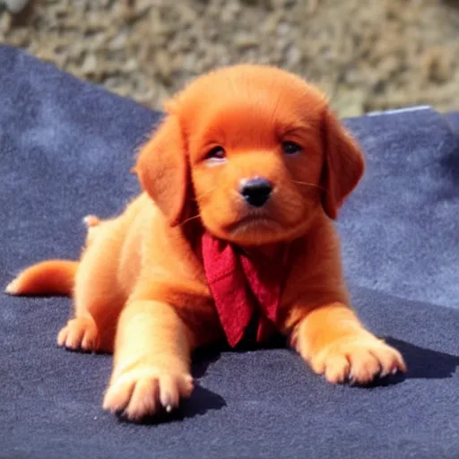 Image similar to adorable crimson puppy