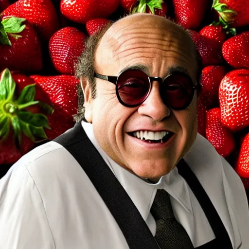 Image similar to danny devito as strawberry