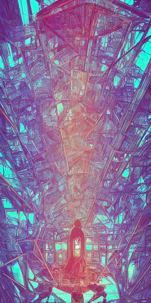 Prompt: reflective 🏦 the lost society , Art on Instagram hexagon , Photoillustration humid pastiche by Beeple, pastiche by Victor Ngai, Precise and Intricate Linework, Art Nouveau Cosmic 4k spray painted graffiti reimagined by pixar ,CGSociety, Pear and Thistle color scheme
