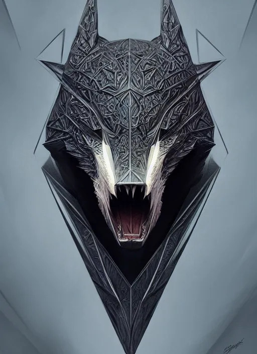 Prompt: anthropomorphic triangle in edgy darkiron badger demon, intricate, elegant, highly detailed animal monster, digital painting, artstation, concept art, smooth, sharp focus, illustration, art by artgerm, dwayne barlowe, trending on artstation and greg rutkowski and alphonse mucha, 8 k