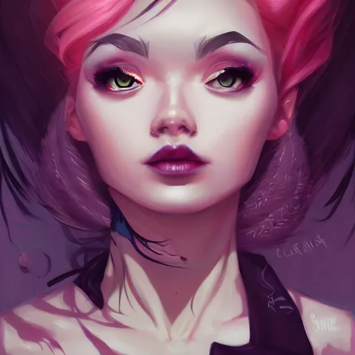 Image similar to a portrait of a beautiful punkrock girl, art by lois van baarle and loish and ross tran and rossdraws and sam yang and samdoesarts and artgerm, digital art, highly detailed, intricate, sharp focus, Trending on Artstation HQ, deviantart, unreal engine 5, 4K UHD image