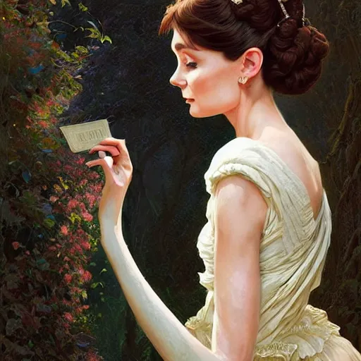 Image similar to audrey hepburn in an epic victorian novel, various backgrounds, intricate, elegant, highly detailed, digital painting, artstation, matte, illustration, art by artgerm, greg rutkowski, loish, rhads, ferdinand knab, makoto shinkai, lois van baarle, ilya kuvshinov, rossdraws, tom bagshaw