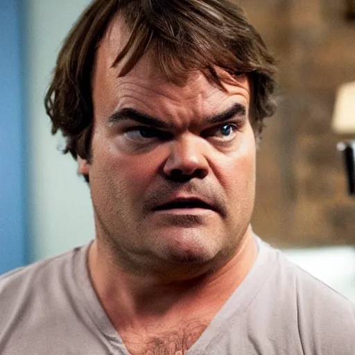 Image similar to jack black as dexter morgan, tv still