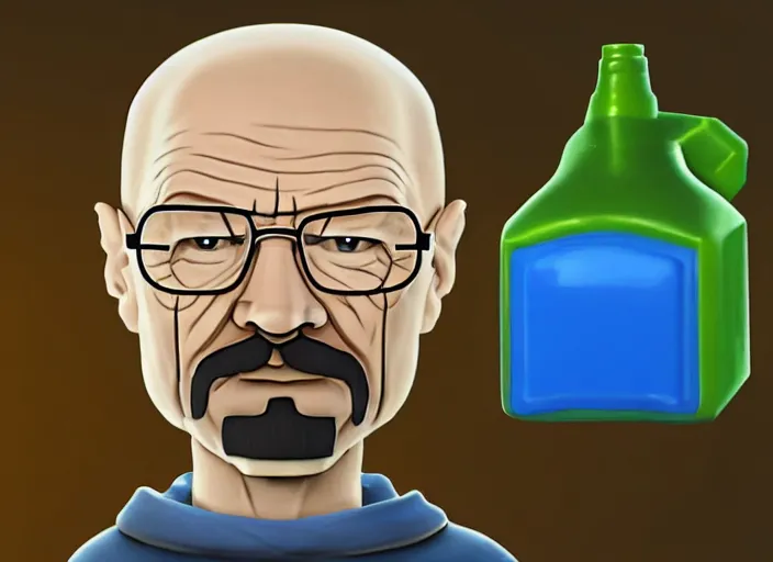 Image similar to a highly detailed walter white as a clash royale character