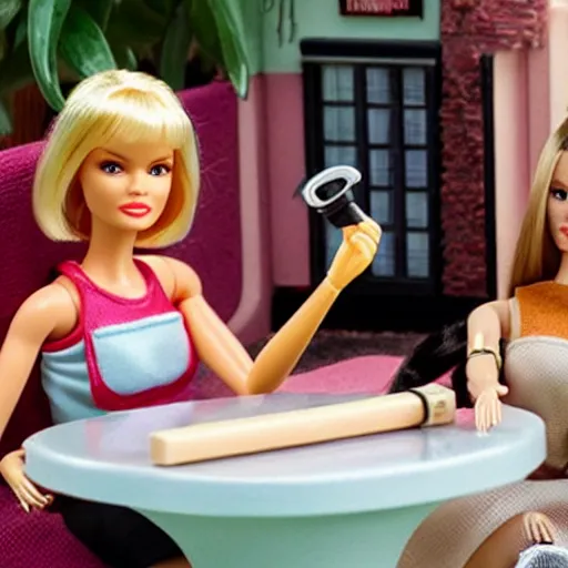 Image similar to pulp fiction barbie playset