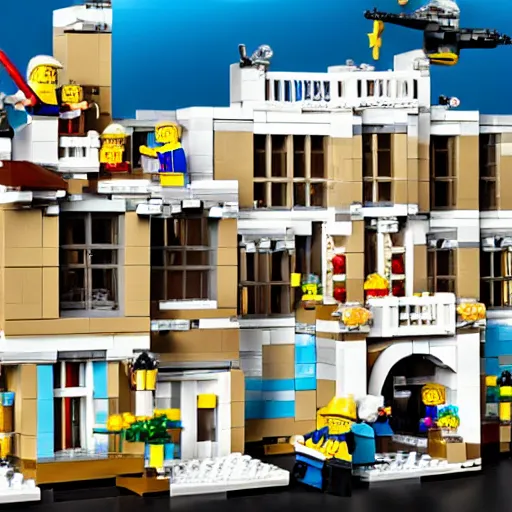 Image similar to fbi raid on mara lago lego set