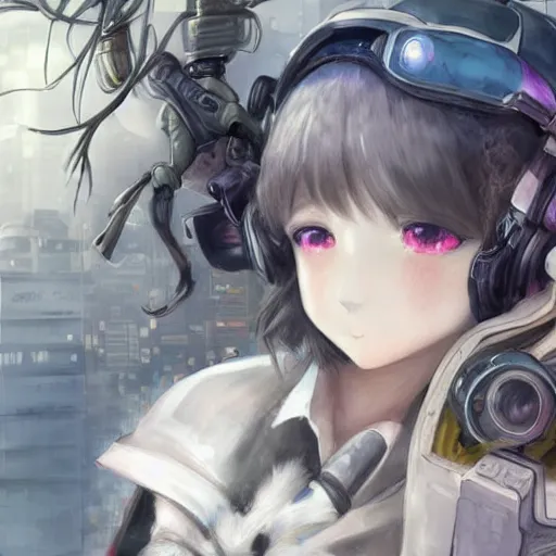 Image similar to dynamic composition, motion, ultra-detailed, incredibly detailed, a lot of details, amazing fine details and brush strokes, colorful and grayish palette, smooth, HD semirealistic anime CG concept art digital painting, watercolor oil painting of Clean and detailed post-cyberpunk sci-fi close-up schoolgirl in asian city in style of cytus and deemo, blue flame, relaxing, calm and mysterious vibes,, by a Chinese artist at ArtStation, by Huang Guangjian, Fenghua Zhong, Ruan Jia, Xin Jin and Wei Chang. Realistic artwork of a Chinese videogame, gradients, gentle an harmonic grayish colors. set in half-life 2, Matrix, GITS, Blade Runner, Neotokyo Source, Syndicate(2012), dynamic composition, beautiful with eerie vibes, very inspirational, very stylish, with gradients, surrealistic, dystopia, postapocalyptic vibes, depth of field, mist, rich cinematic atmosphere, perfect digital art, mystical journey in strange world