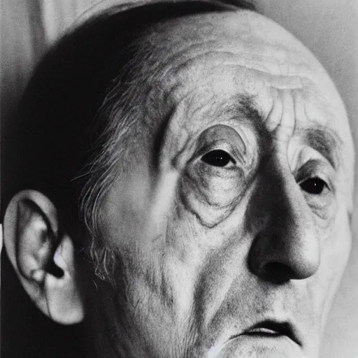 Prompt: a close - up surreal portrait of marcel duchamp in the style of hito steyerl and shinya tsukamoto and irving penn