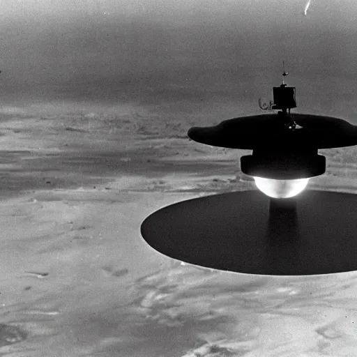 Prompt: ufo 1 9 4 7 landed aliens, black and white photograph