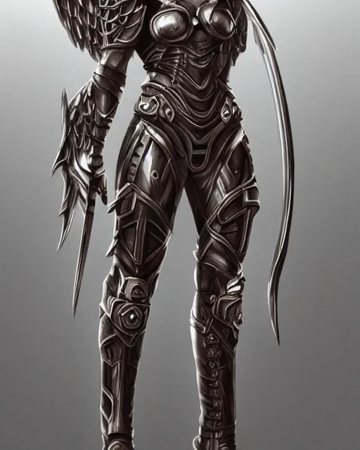 Image similar to completely frontal and centre blueprint schematics design of an empty armour of an angel warrior, focus on the pants and boots with graved runes, close-up on legs, highly detailed, digital painting, artstation, concept art, smooth, sharp focus, illustration, art by Artgerm and Hajime Sorayama