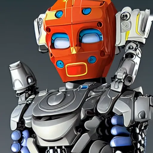 Image similar to Bionicles character with the face of Joe Biden