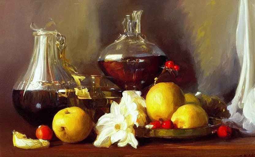 Image similar to Alchemy amazing still life composition. By Konstantin Razumov, chiaroscuro, highly detailded