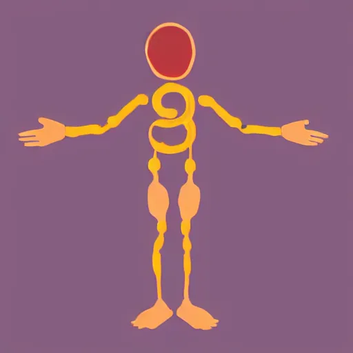 Image similar to a concept vector of letter b made with a human body, sketch, digital art