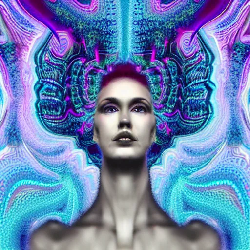 Image similar to fractal woman