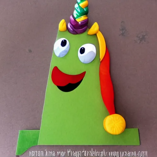 Image similar to veggie tales unicorn