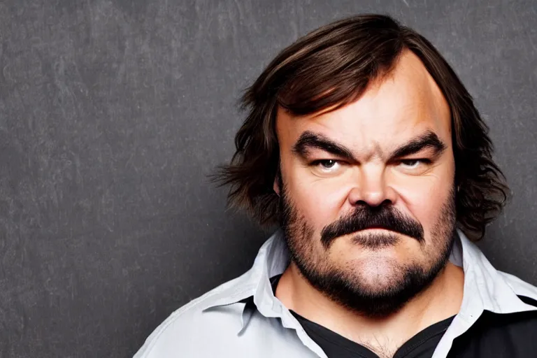 Image similar to Jack Black on hormone blockers and estrogen