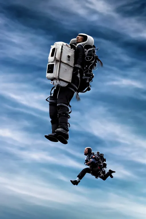 joe biden flying with jet pack, high resolution,, Stable Diffusion