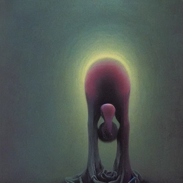 Image similar to cruel Beast of Judgement apocalyptical vision by zdzisław beksiński, oil painting award winning, chromatic aberration stark bright colors fear not