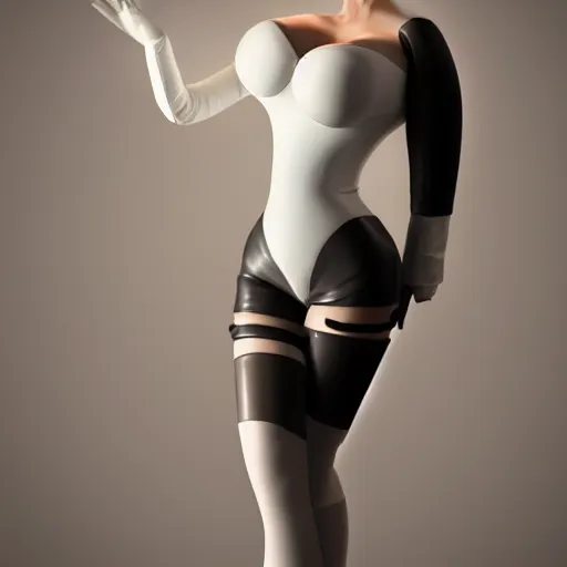 Prompt: a curvy feminine young hot pale goth cutie wearing an elegant elaborate tight white latex-nylon-leather outfit, cgsociety, photorealistic, sublime-hyperadvanced-comforting-subterranean ambience, 16k, smooth, sharp focus, trending on ArtStation, volumetric lighting, thick hips-breasts and thin waist, fully clothed