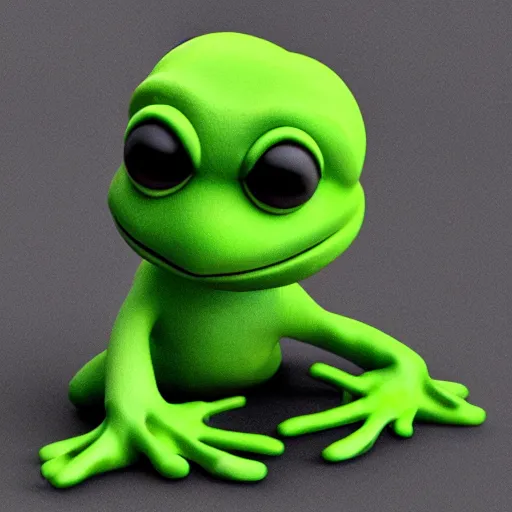 Image similar to a sadge - sad - pepe - the - frog - jedi, looking more depressed than usual, quivering lips, fists in the air, sweat flying, cgi render, zbrush, octane, keyshot render